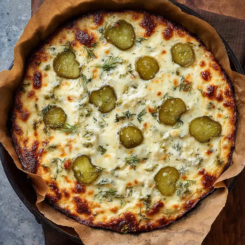 Dill Pickle Focaccia Bread Recipe - Recipe Image