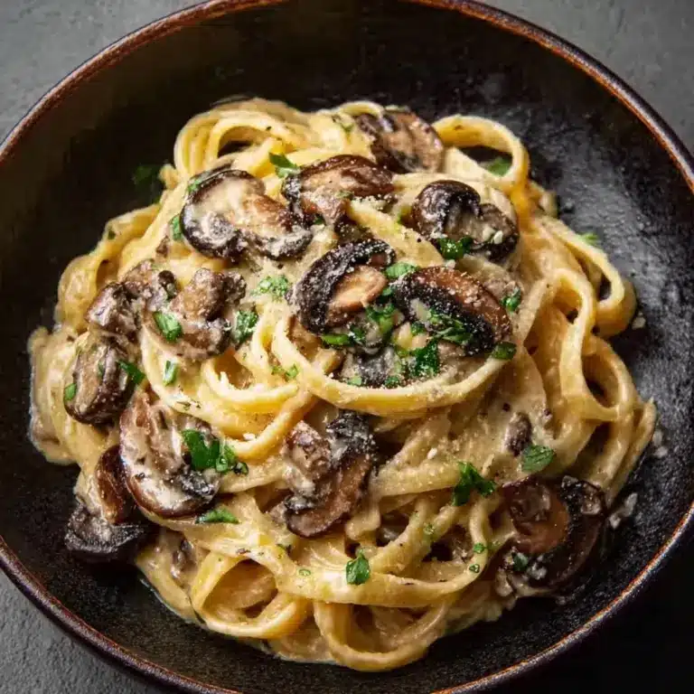 Caramelized Leek and Mushroom Gruyere Pasta Recipe