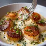 Seared Scallops with Spicy Cajun Cream Sauce Recipe