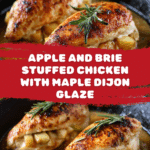 Apple and Brie Stuffed Chicken with Maple Dijon Glaze Recipe