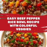 Beef Pepper Rice Bowl Recipe