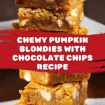 Pumpkin Blondies Recipe
