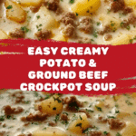 Easy Creamy Potato & Hamburger Soup Recipe