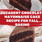 Chocolate Mayonnaise Cake Recipe