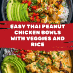 Thai Peanut Chicken Bowls Recipe