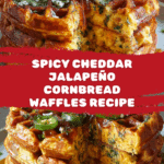 Spicy Cheddar Jalapeño Cornbread Waffles Recipe