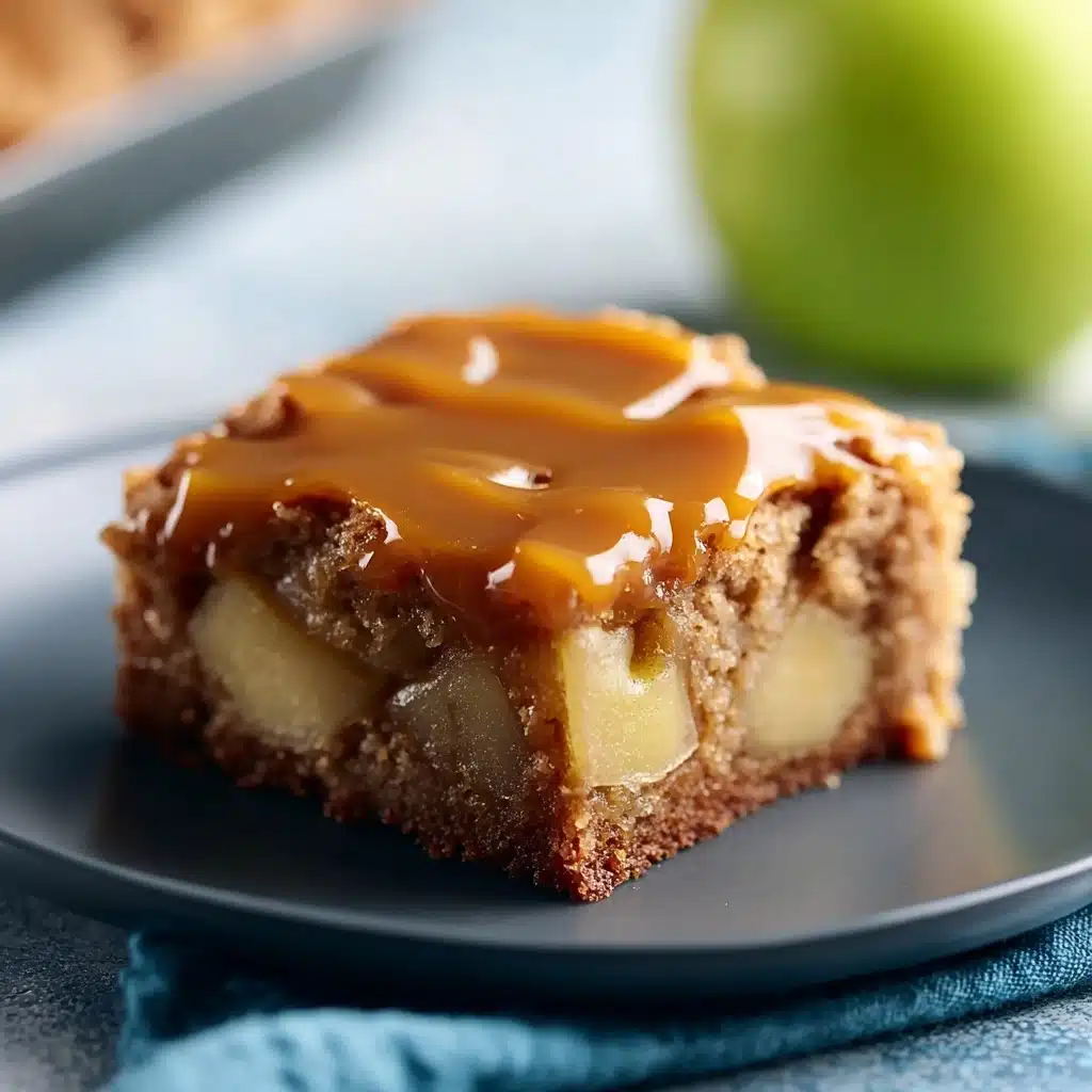 Salted Caramel Apple Sheet Cake Recipe - Recipe Image