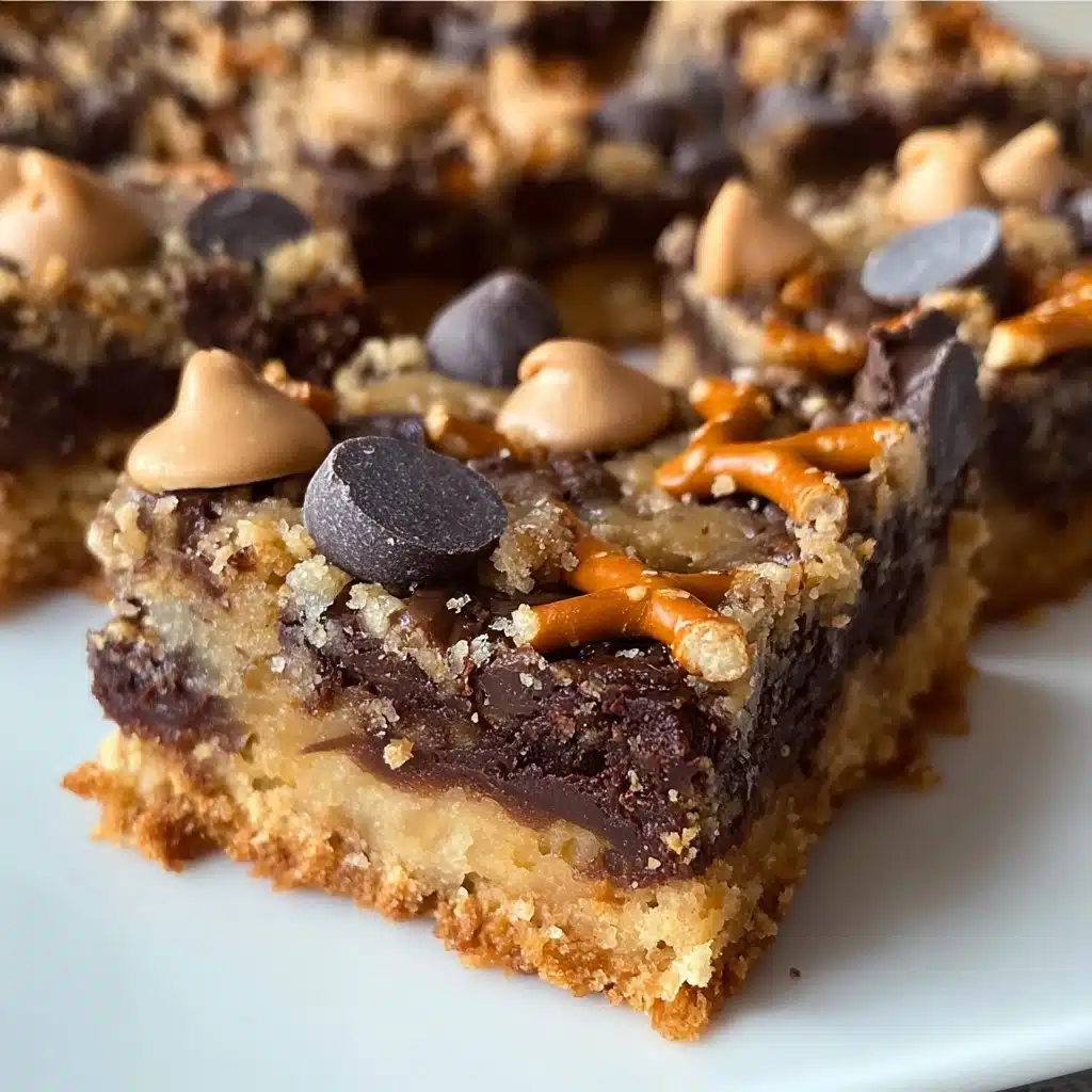 PEANUT BUTTER PRETZEL MAGIC BARS Recipe - Recipe Image
