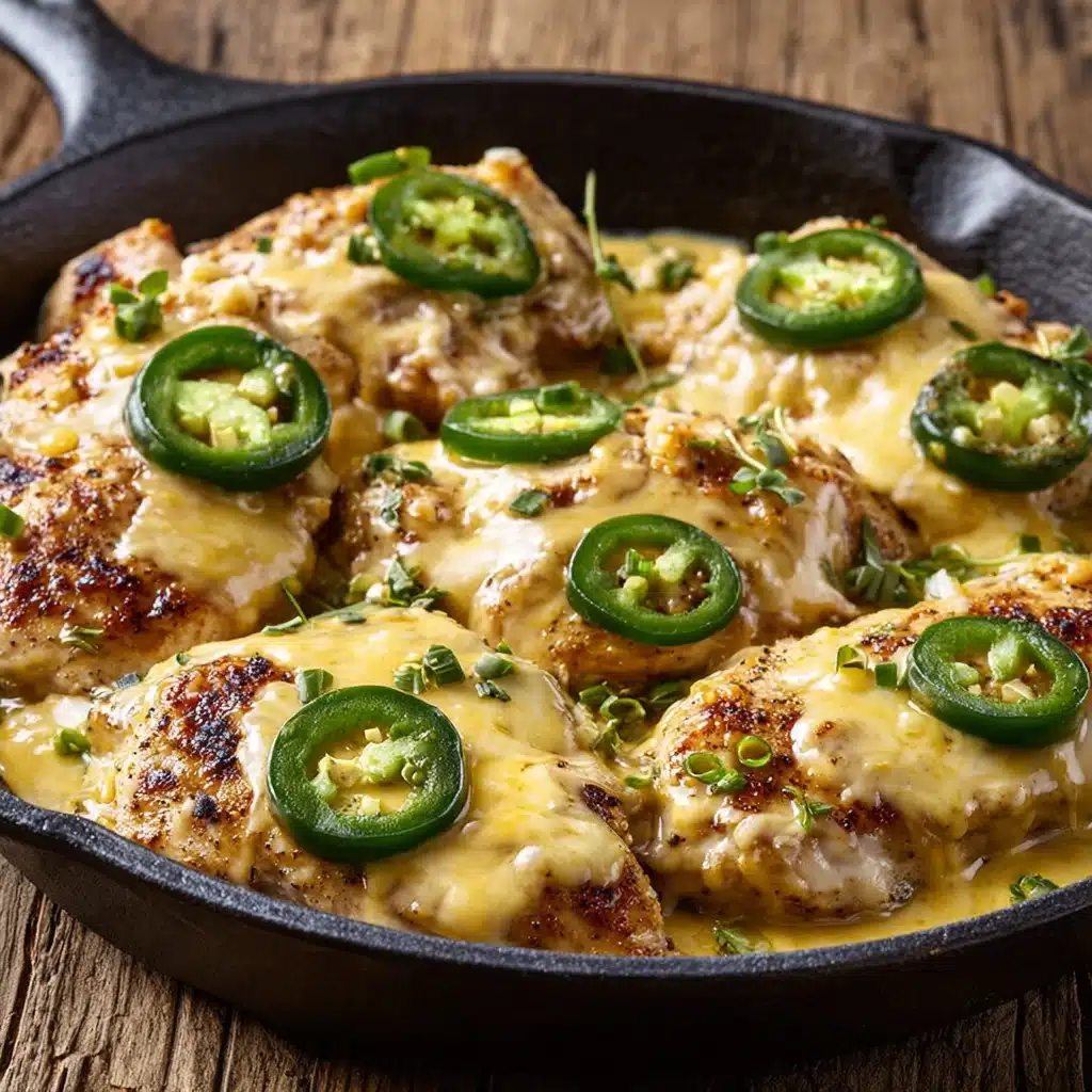 One Pan Cheesy Jalapeño Chicken Recipe - Recipe Image