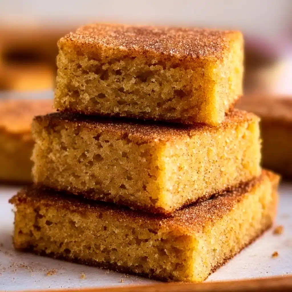 Chewy Snickerdoodle Cookie Bars Recipe - Recipe Image