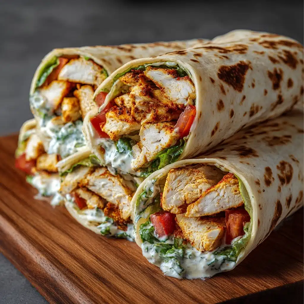 Crispy Air Fryer Chicken & Mozzarella Wraps Recipe - Recipe Image