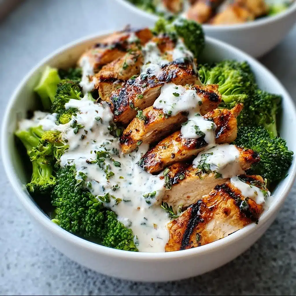 Creamy Garlic Chicken Bowls Recipe - Recipe Image
