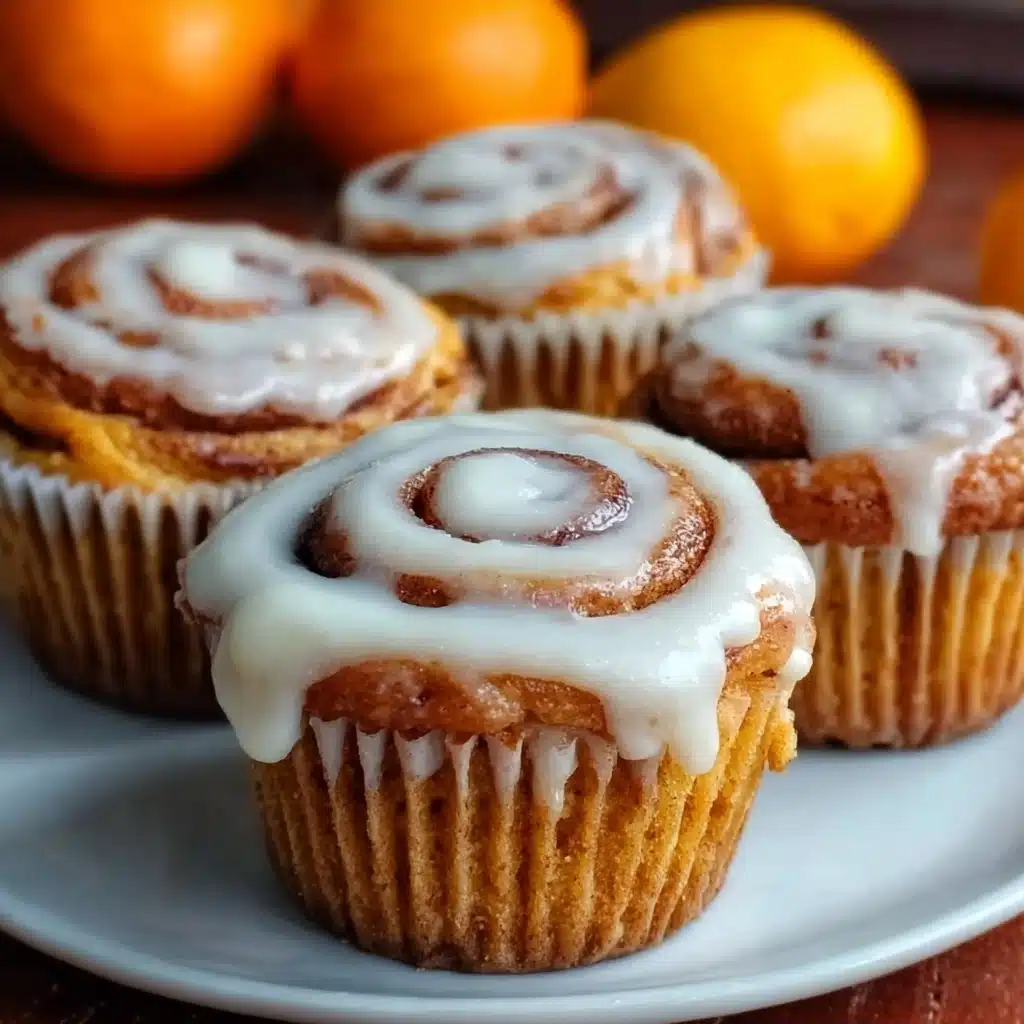 Delight in Pumpkin Cinnamon Roll Muffins Recipe - Recipe Image
