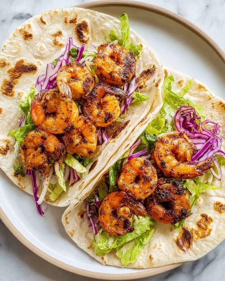 Blackened Shrimp Tacos with Creamy Garlic Aioli Recipe