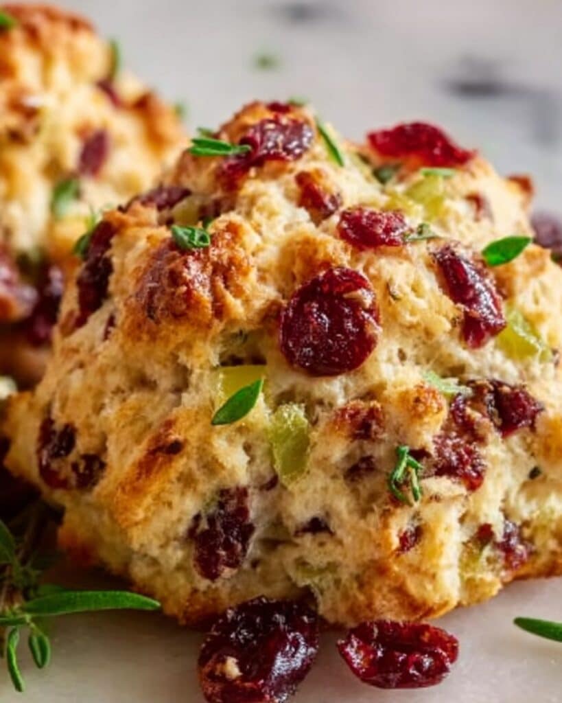 Festive Cranberry Turkey Stuffing Balls Recipe