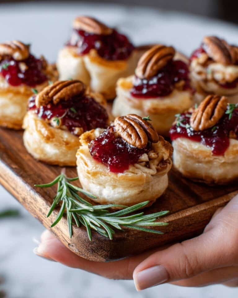 Baked Cranberry Brie Bites Recipe