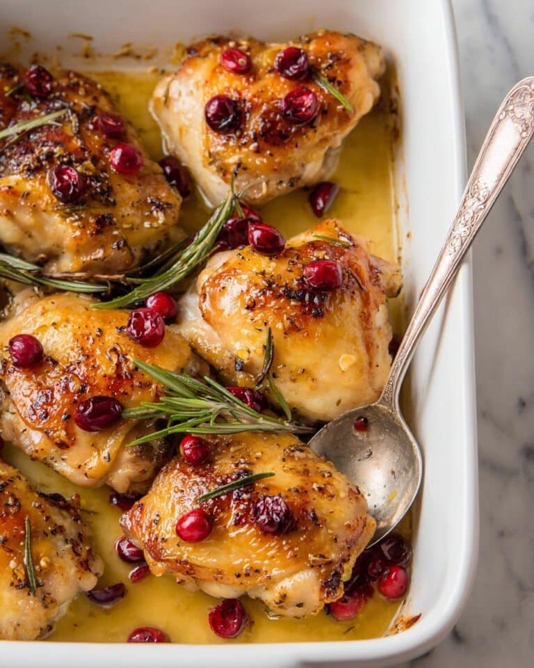One-Pan Cranberry Rosemary Chicken Recipe