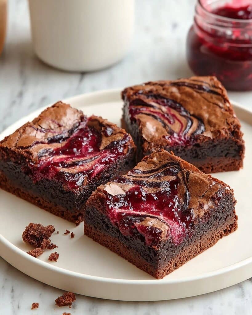 Decadent Raspberry Swirl Brownies Recipe