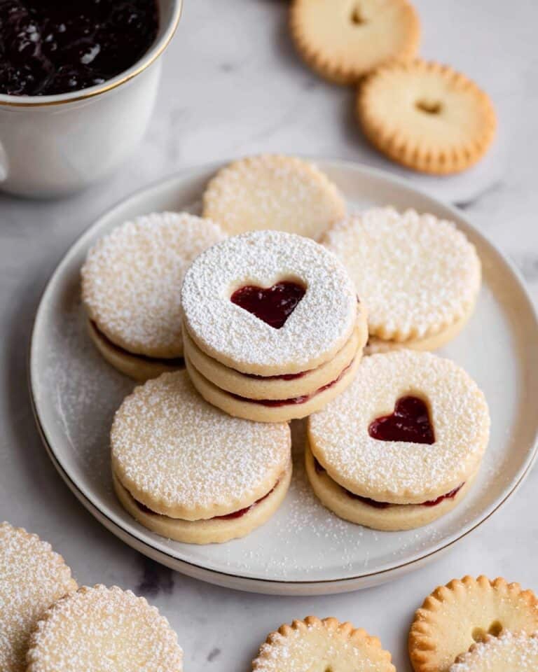 Raspberry Lemon Linzer Cookies Recipe
