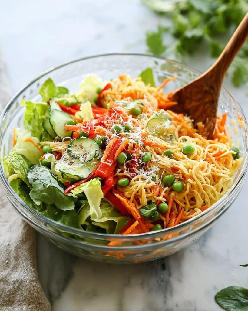 Spring Roll Salad with Spicy Ginger Dressing Recipe