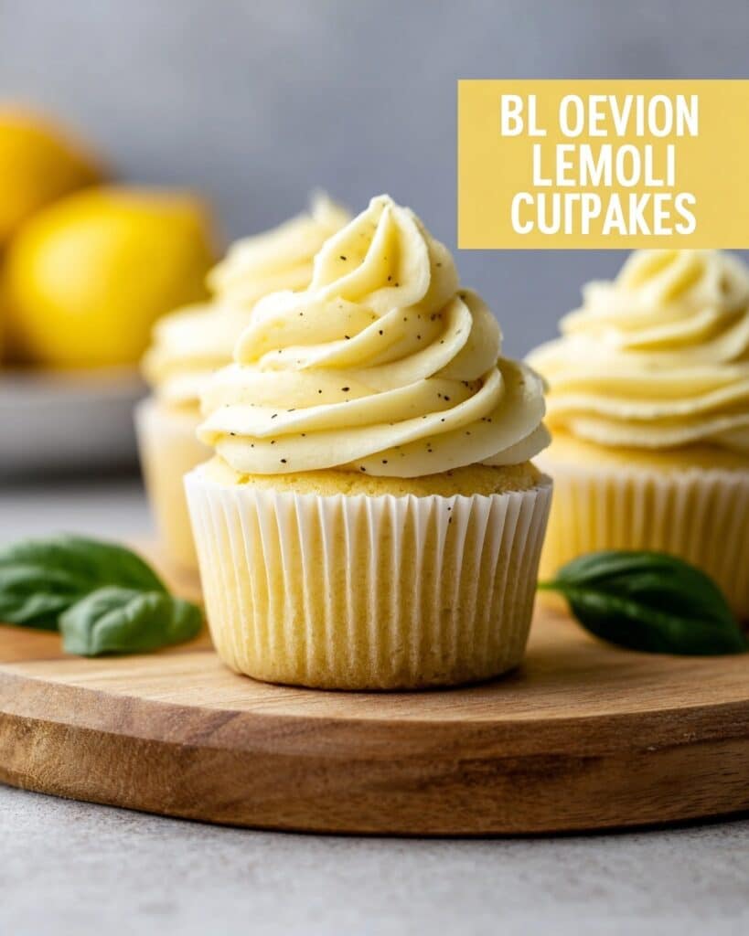 Lemon Basil Olive Oil Cupcakes Recipe