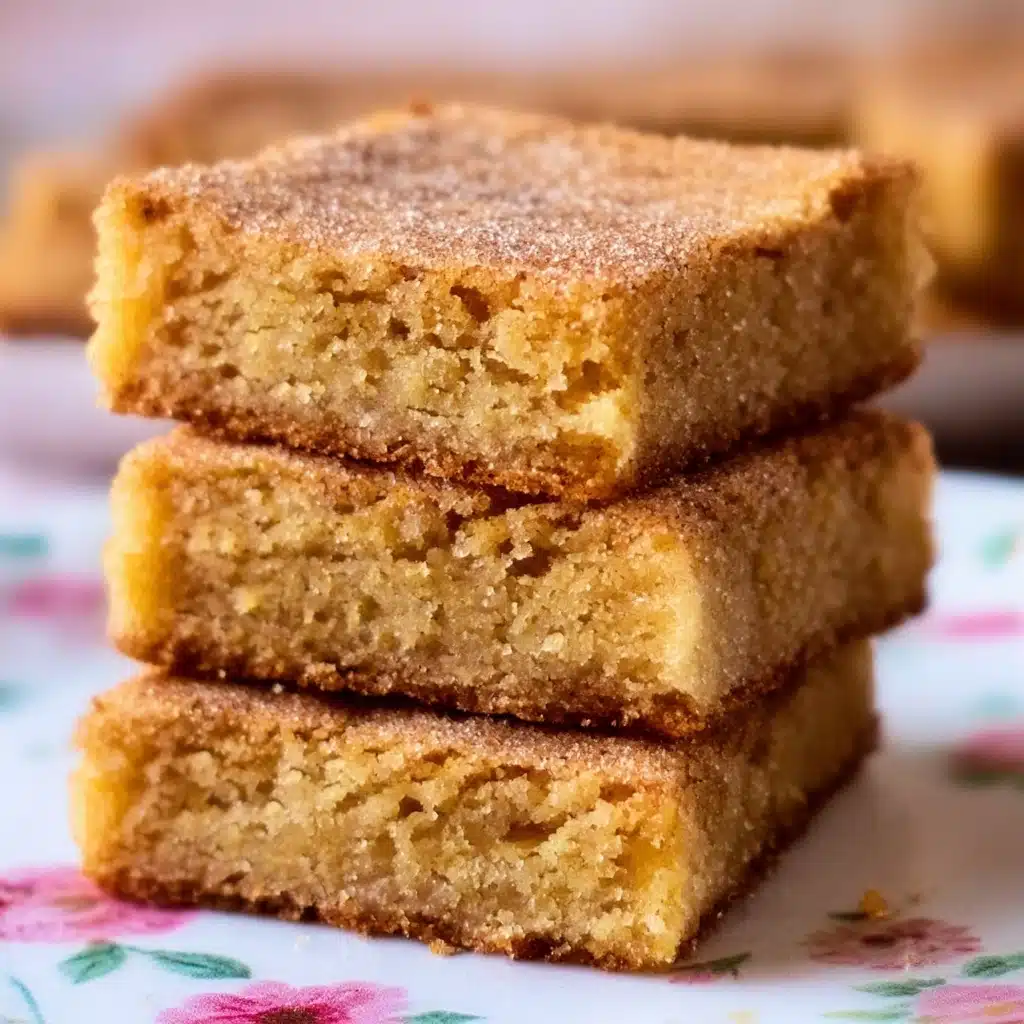 Chewy Snickerdoodle Cookie Bars Recipe