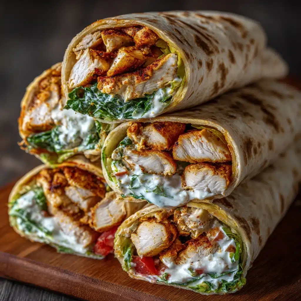 Crispy Air Fryer Chicken & Mozzarella Wraps Recipe