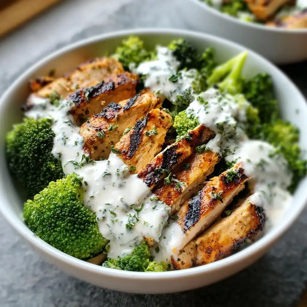Creamy Garlic Chicken Bowls Recipe