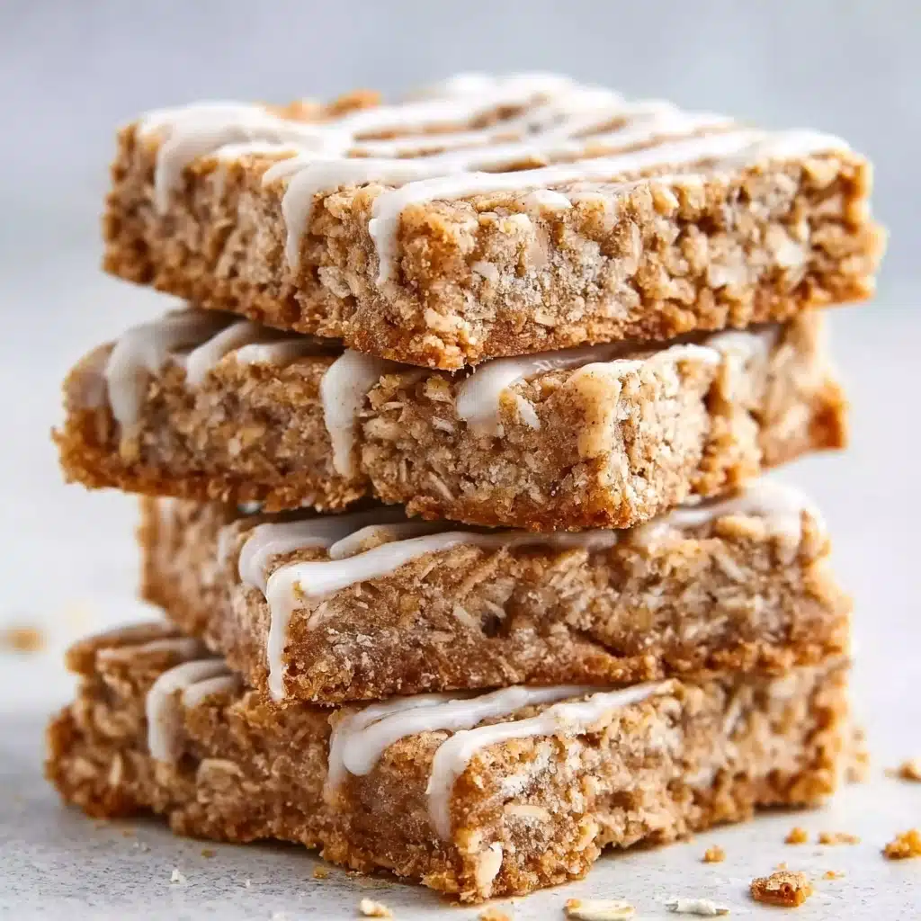 Cinnamon Roll Oatmeal Bars Recipe - Recipe Image