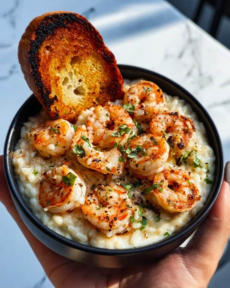 Shrimp Scampi Bowls with Garlic Bread Recipe