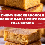 Chewy Snickerdoodle Cookie Bars Recipe