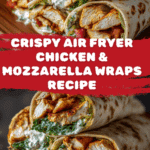 Crispy Air Fryer Chicken & Mozzarella Wraps Recipe