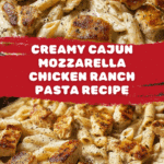 Ultimate Cajun Mozzarella Chicken Ranch Pasta Recipe