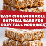 Cinnamon Roll Oatmeal Bars Recipe