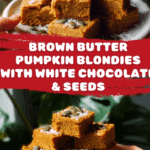 Brown Butter Pumpkin Blondies Recipe