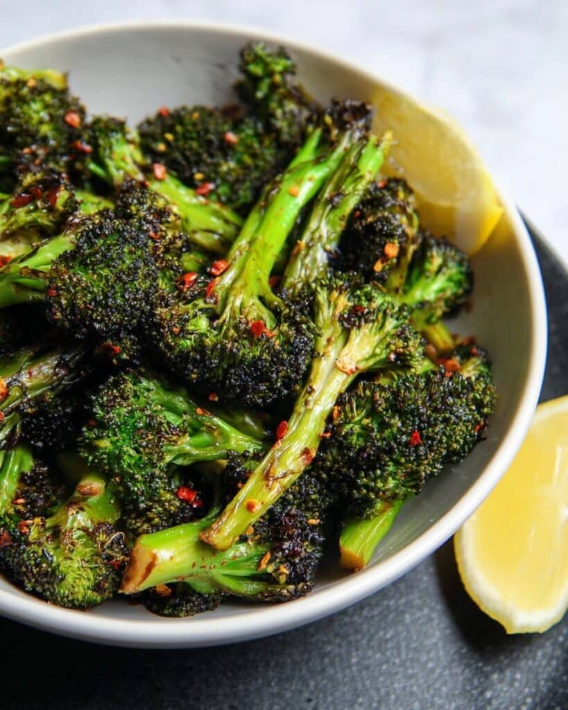 Roasted Broccoli with Garlic, Red Pepper Flakes, and Honey Recipe