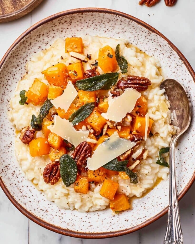 Maple Roasted Butternut Squash and Apple Risotto Recipe