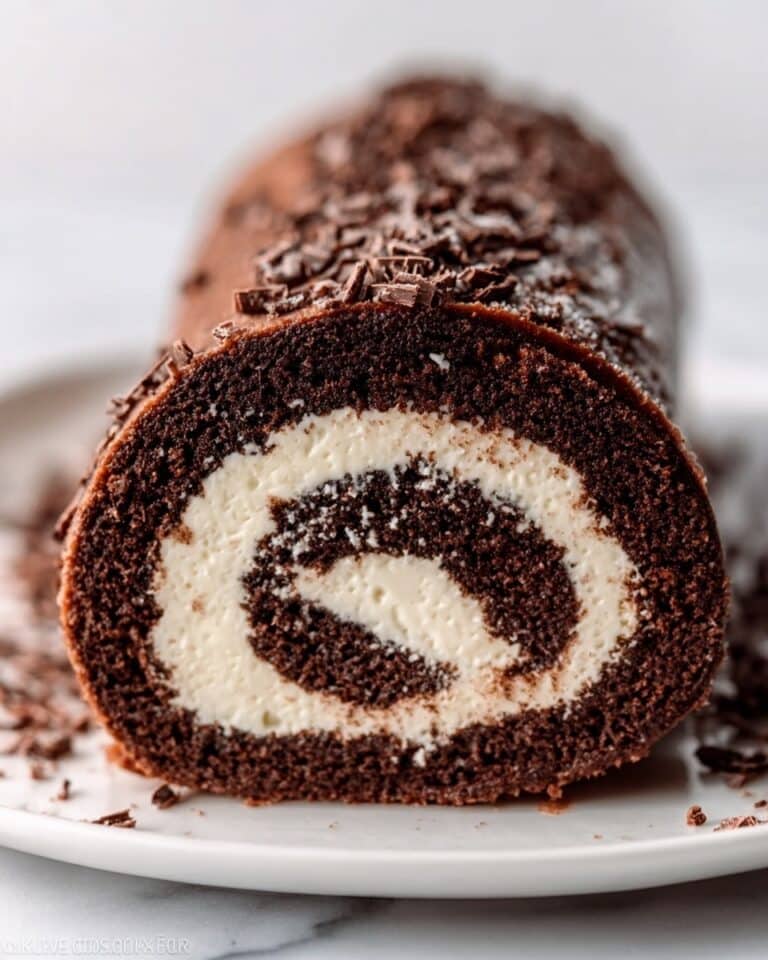Chocolate Bourbon Pecan Swiss Roll Recipe