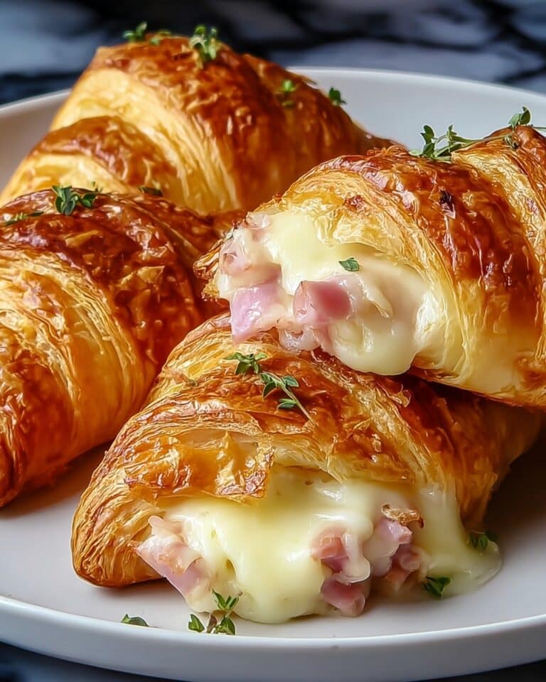 Air Fryer Ham Cheese Croissants Recipe