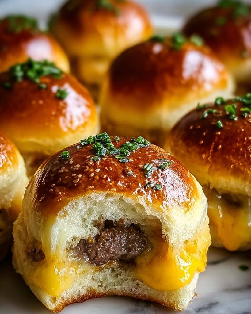 Garlic Parmesan Cheeseburger Bombs Recipe