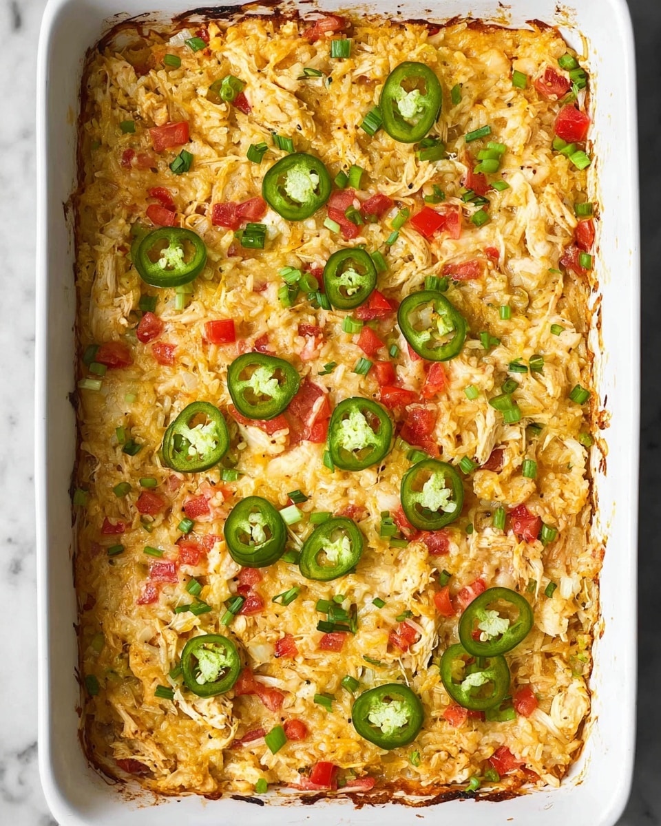 Jalapeño Buffalo Chicken Casserole Recipe