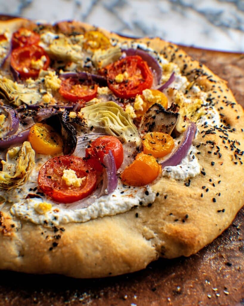 Gyro Pizza with Tzatziki Drizzle Recipe