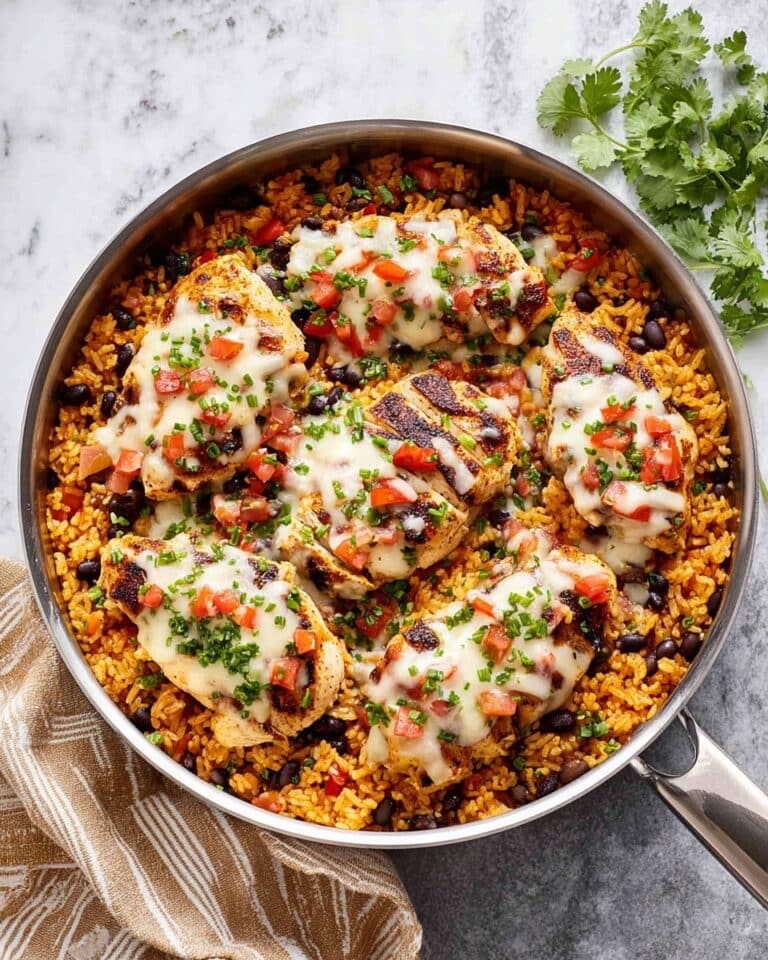 Salsa Chicken and Cauliflower Rice Skillet Recipe