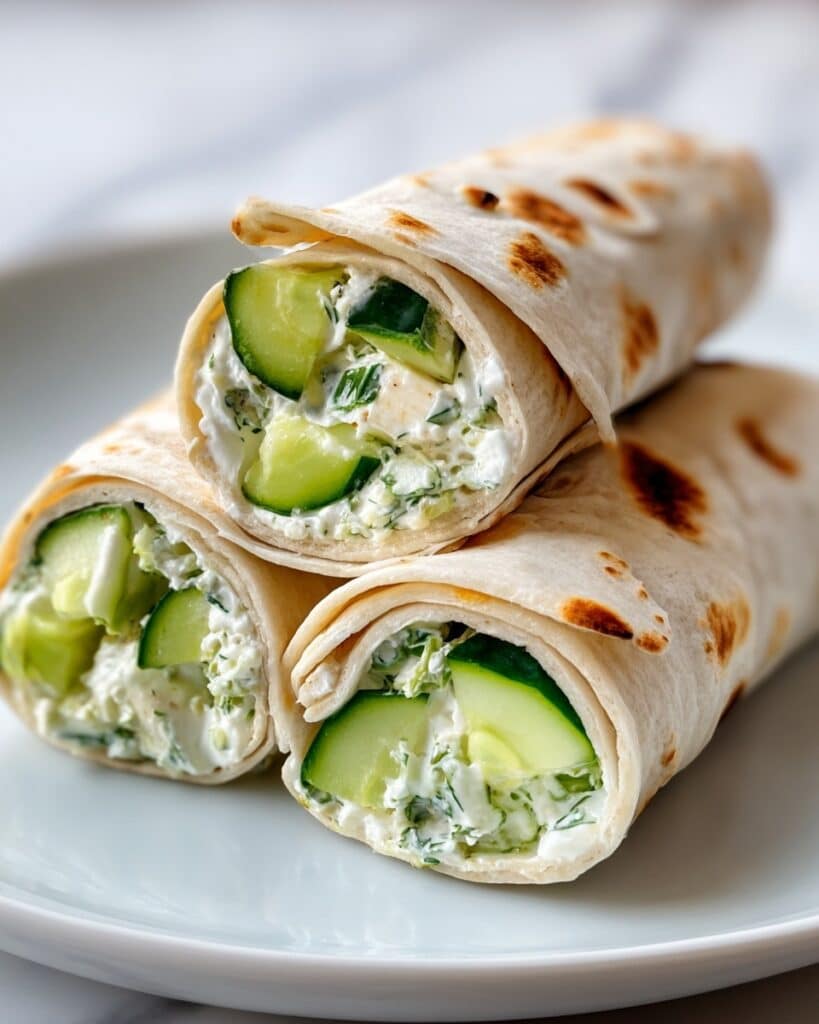 Fresh and Flavorful Bagel Cucumber Cottage Cheese Wraps Recipe