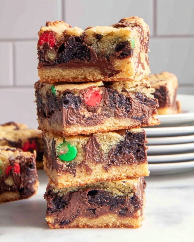 Double Decker Triple Stuffed Christmas Brownies Recipe