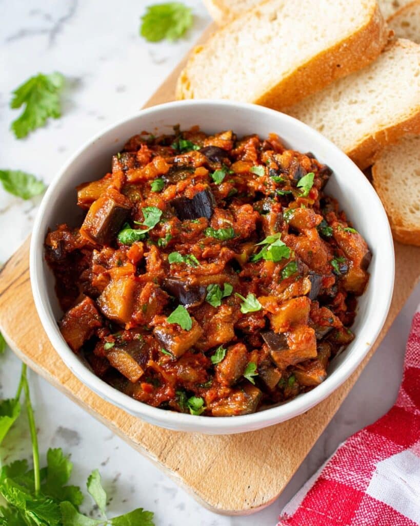 Zaalouk: Moroccan Eggplant and Tomato Dip Recipe