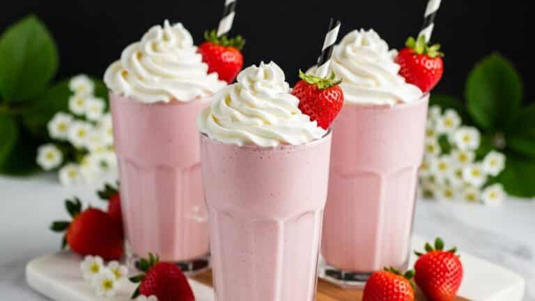 Sweet Strawberry Milkshake Recipe