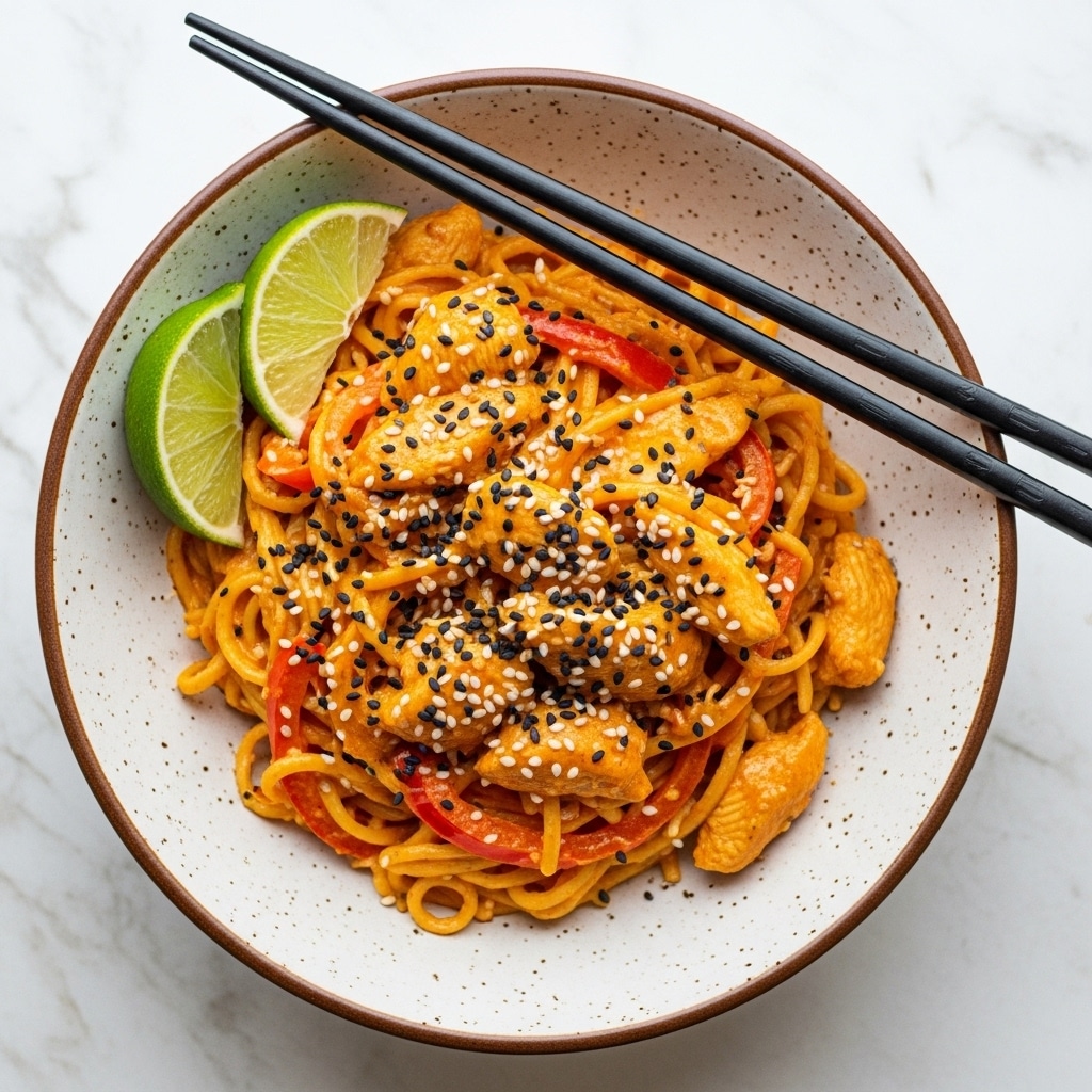 Thai Curry Chicken Noodles Recipe