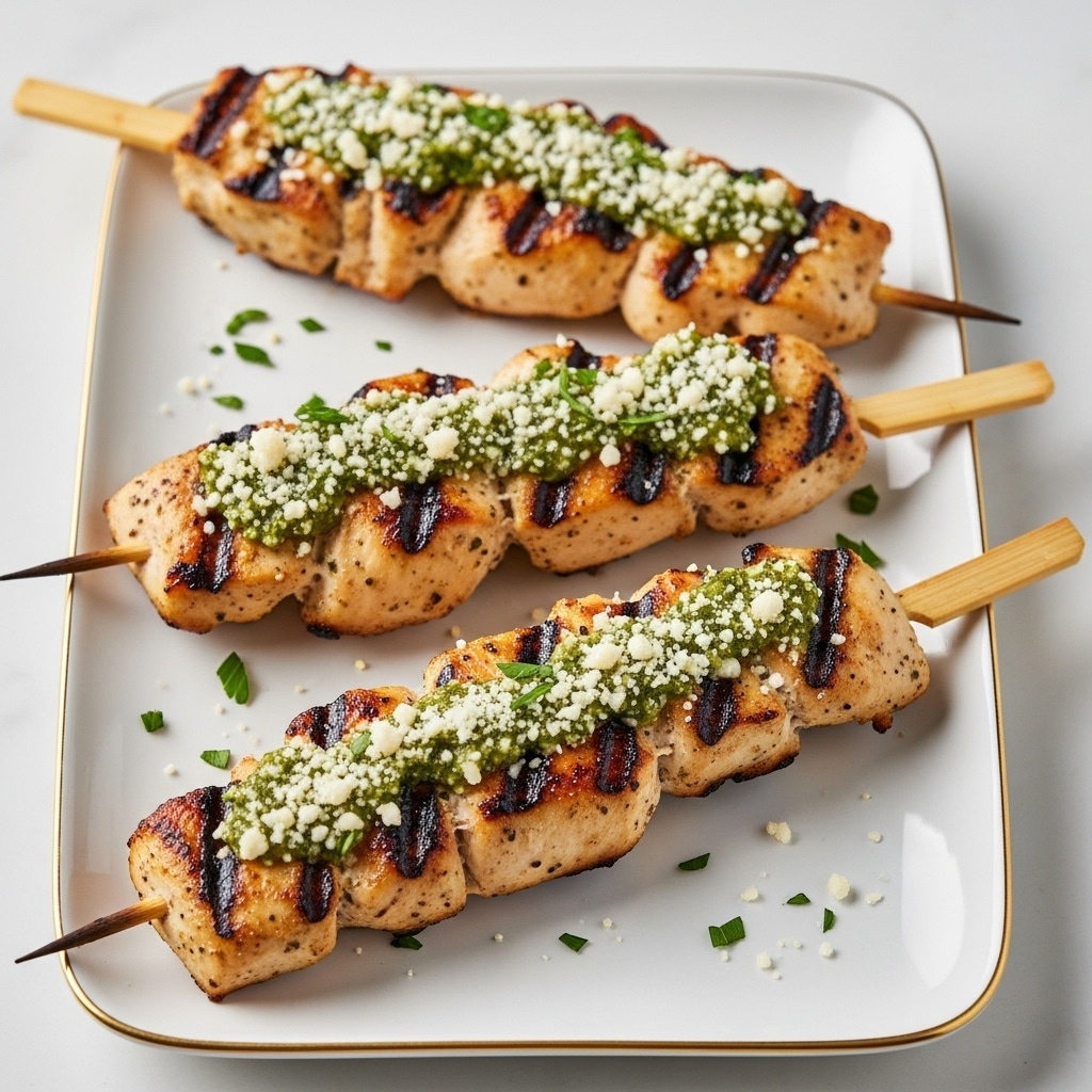 Easy Ranch Garlic Parmesan Chicken Skewers Recipe