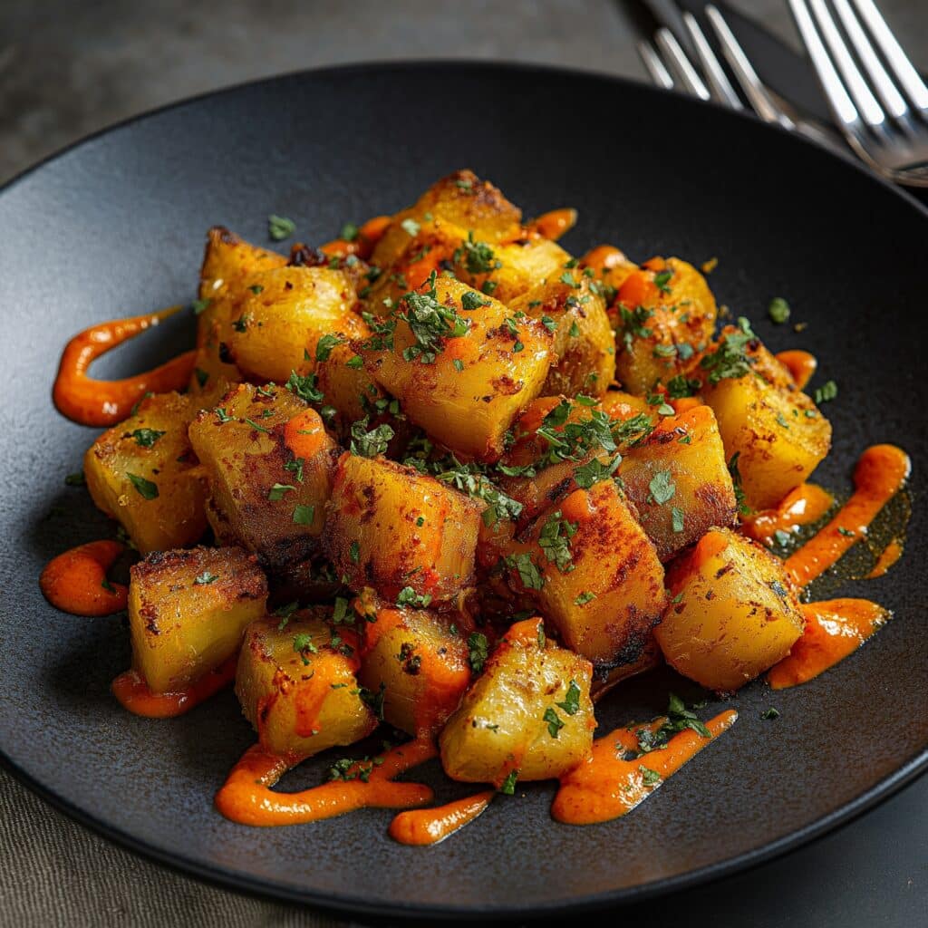 Patatas Bravas: Crispy Spanish Potatoes with Tomato Sauce and Aioli Recipe